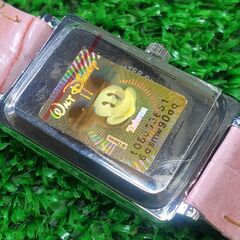 ■ Disney ミッキーマウス 腕時計 スクエア ピンクベルト レディースの画像