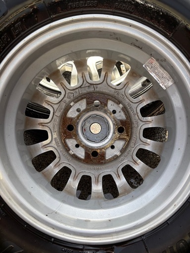 アルミホイル付きタイヤ　145/80/12 80/78N （6pr） LT ブリジストンk370 軽トラ　バン　4本セット

