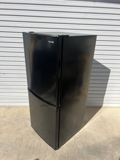 2021年 142L 2ドア 冷凍冷蔵庫 アイリスオーヤマ IRSD-14A-B 黒 (ヨシ