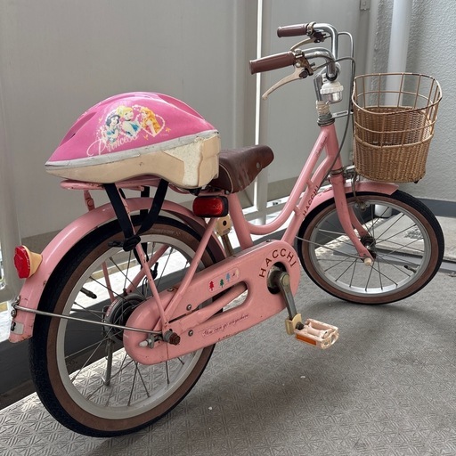 プリンセスヘルメット付きピンク自転車 (pooooooh) 守口のその他の中古