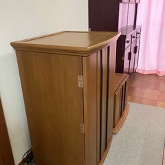 モダン仏壇　2段重ねタイプ　リビング　洋室にもの画像