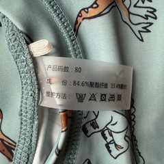 恐竜柄 ベビー水着セット 80cm スイムスーツ&スイミングパンツMサイズ11枚の画像