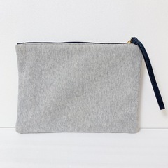 リラックマ スウェット生地 お出かけフラットポーチ 2016San-X Joshin ジョーシン  の画像