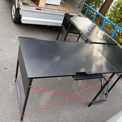 ゲーミング　パソコンデスク　L字型デスクの画像