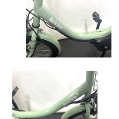 1年保証 送料無料 ブリヂストン　ビッケ　20インチ　子供乗せ　電動アシスト自転車 g223の画像