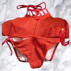 MURUA オレンジ メッシュフレアビキニの画像