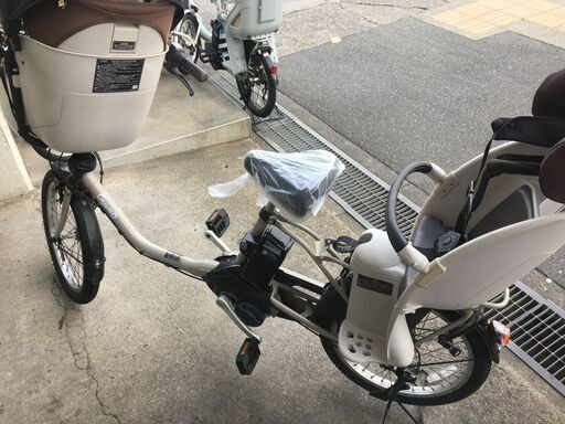 地域限定送料無料　パナソニック　ギュットクルーム　2021年　子供乗せ　16AH　三人乗り　ベージュ　ビッケポーラー　神戸市　電動自転