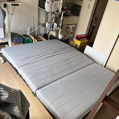 [27日まで]LYCKSELE MURBO リクセーレ ムルボ 2人掛けソファベッド, クニーサ ライトグレーの画像