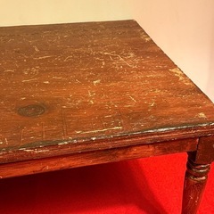 古道具の雰囲気漂う 木製ローテーブル｜カフェ風インテリアにの画像