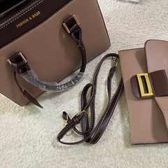 未使用　ハンドバッグ　茶色の画像