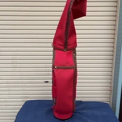 Kolwin キャディバッグ（レッド／チェック柄）の画像