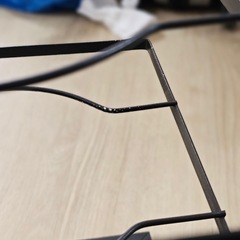 キッチン 収納ラック スタンド フライパン 鍋蓋立て ブラック アイアンの画像