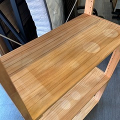 【木製棚】【３段】クリーニング済み【管理番号0224】知の画像