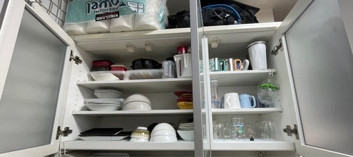 引渡し日3月中旬頃】食器棚 (なっつん) 松山の収納家具《食器棚