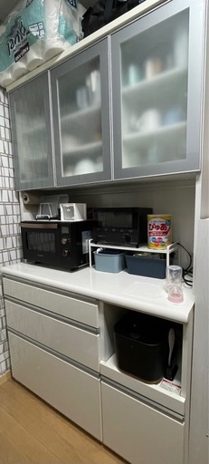 引渡し日3月中旬頃】食器棚 (なっつん) 松山の収納家具《食器棚