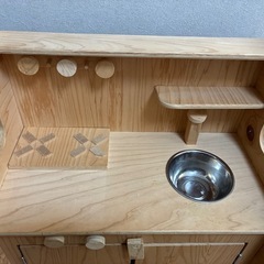 木製おままごとキッチンの画像