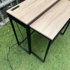 DORIS ドリス デスク 伸縮 パソコンデスク キッチンラック 幅80cm×奥行30cm 省スペース 収納 コンセント付き テレワーク向き オーク フィル【15404】 の画像