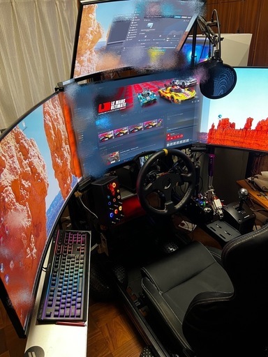 3画面 SIMコクピット一式 FANATEC他多数