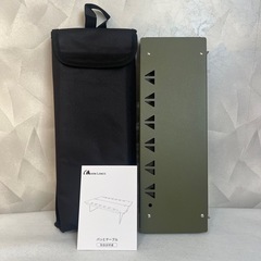 MOON LENCE アウトドアテーブル 折りたたみ 超軽量コンパクト 秒開き グリーン キャンプ 折りたたみテーブル 収納袋付の画像