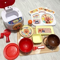 アンパンマン おしゃべり炊飯器 元気100倍 和食セット おもちゃ おままごとの画像