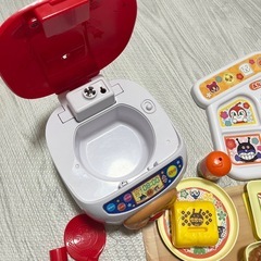 アンパンマン おしゃべり炊飯器 元気100倍 和食セット おもちゃ おままごとの画像