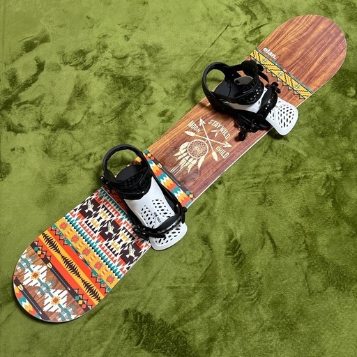 新品・未使用】elan PRISM 137cm ビンディングflux S レディース