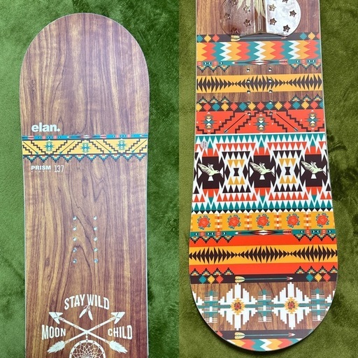 新品・未使用】elan PRISM 137cm ビンディングflux S レディース