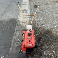 シバウラ 管理機 3.4馬力　畝立て 正転逆転 溝掘り 土揚げ　中耕　除草　跳ね上げ　耕運機　ネギ　ー輪　ハウス　　家庭菜園の画像