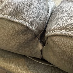 二人掛けソファー　合皮タイプ　高さ88×幅180×奥85㎝　0224-06の画像