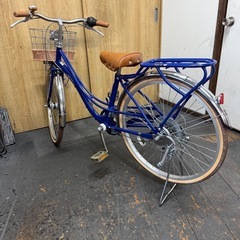 中古車　女の子用　フェリークJr　24インチ　LEDオートライト　6段変速　ブルー　美品の画像