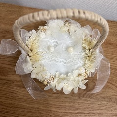 リングピロー　リングピローかごの画像