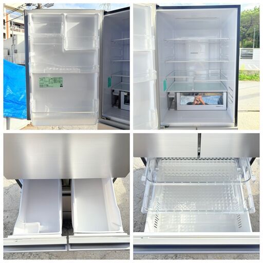 【❗️✨ファミリー向け大容量✨❗️】HITACHI 470L 5ドア冷蔵庫 R-HS47SGL（S）大容量❗️ シルバー 2024年製