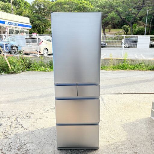 【❗️✨ファミリー向け大容量✨❗️】HITACHI 470L 5ドア冷蔵庫 R-HS47SGL（S）大容量❗️ シルバー 2024年製