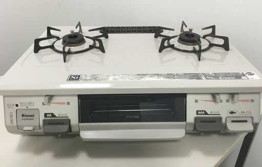 ♪Rinnai リンナイ RT64JH-R LPガス 2016年製 2口ガスコンロ ガステーブル 現状品 中古 キッチン (NF260224) 564-10(45)