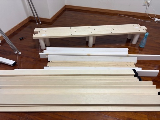 脚付きヘッドレスすのこベッドフレーム (16) てだこ浦西のベッド