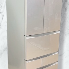 ノンフロン冷凍冷蔵庫【東芝/6ドア/GR-M510FD（EC）/2018年製】の画像