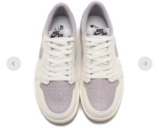 値引き　JORDAN BRAND AIR JORDAN 1 RETRO LOW OG SAIL/BLACK-ATMOSPHERE GREY