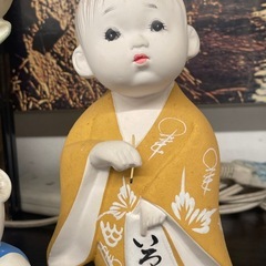 【中古】陶器　人形セット4体　飾り人形【E0224IB】の画像