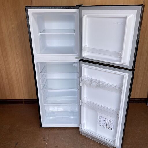 2024年製□maxzen 138L 冷蔵庫 JR138ML01GM ガンメタリック 2ドア冷凍