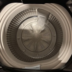 【ほぼ新品】洗濯機4.5kg ブラック 説明書/保証書ありの画像