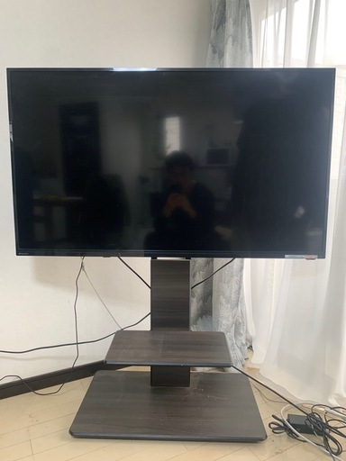 【決まりました】50型大画面TV＋壁寄せスタンド｜動作良好