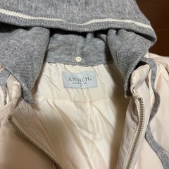 ANSICH アンシッヒ キルティングジャケット ニットフード付 Sの画像