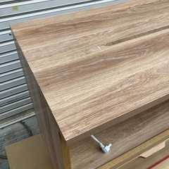 モリタインテリア クロスタイムFUN カウンター 110 ナチュラル 天板難ありの画像