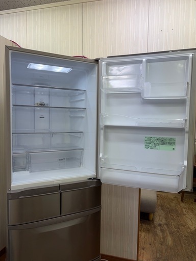 R2 激安5ドア!! HITACHI 2017年 401L R-K40G(SN) 自動製氷 右開き