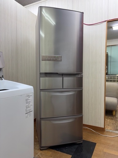 R2 激安5ドア!! HITACHI 2017年 401L R-K40G(SN) 自動製氷 右開き