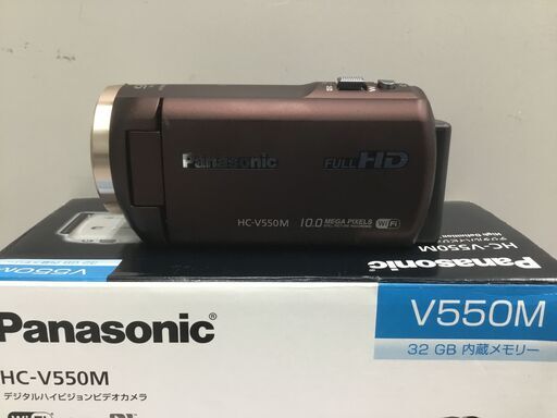 【?超美品】パナソニック デジタルハイビジョンビデオカメラ 内蔵メモリー32GB ブラウン HC-V550M-T