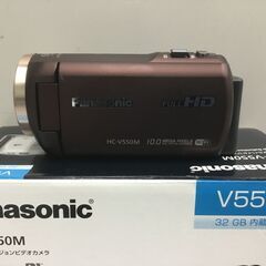 【🍒超美品】パナソニック デジタルハイビジョンビデオカメラ 内蔵メモリー32GB ブラウン HC-V550M-Tの画像