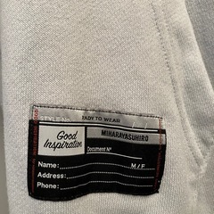 【完売品】GU×MIHARAYASUHIRO ミハラヤスヒロ　コラボ　パーカー  ライトブルー　Mの画像