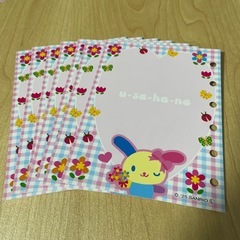 シール台紙 7枚  サンリオ ウサハナの画像
