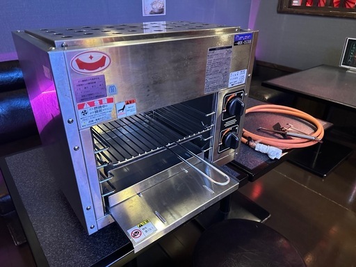 動作確認済】マルゼン MGK-053UB 業務用ガス上火式グリラー LPガス